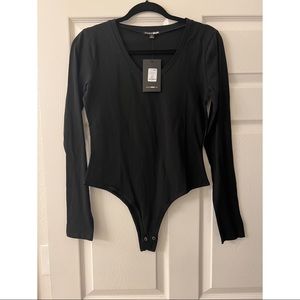 FASHIONNOVA Voted Most Liked Bodysuit - Black